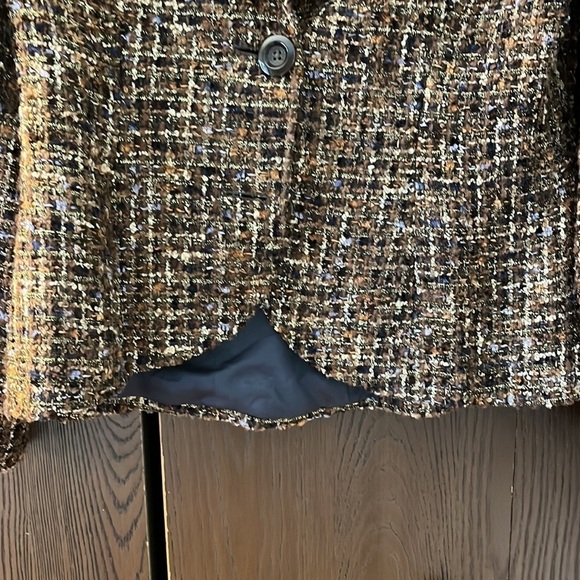Coldwater Creek wool blend tweed jacket. Size 6P. - Picture 4 of 11